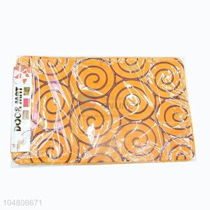 Orange Color Living Room Carpet Floor Mat