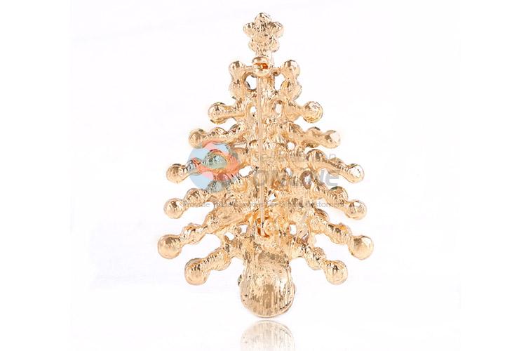 Cheap Christams tree shape alloy brooch