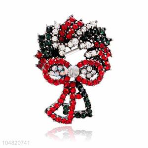 Promotional custom bowknot shape alloy brooch