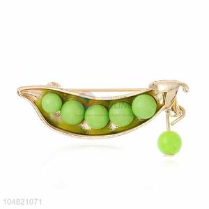 Wholesale custom peasecod shape alloy brooch