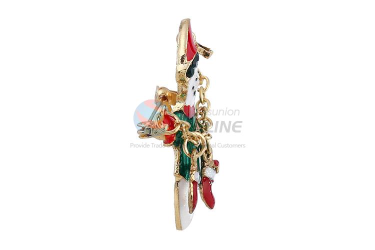 Bottom price snowman shape alloy brooch