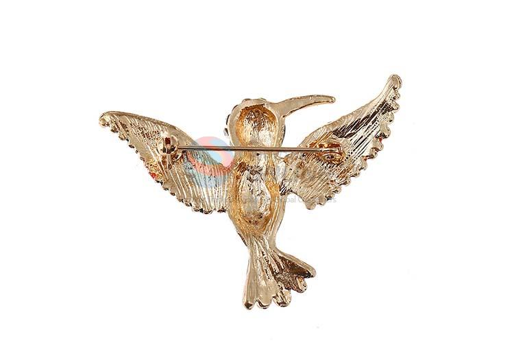 Low price bird shape enamel alloy brooch