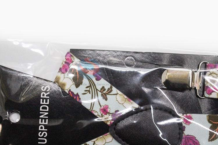 Fancy Design Flower Printing Adult Adjustable Suspenders Fashion Clothes Accessories