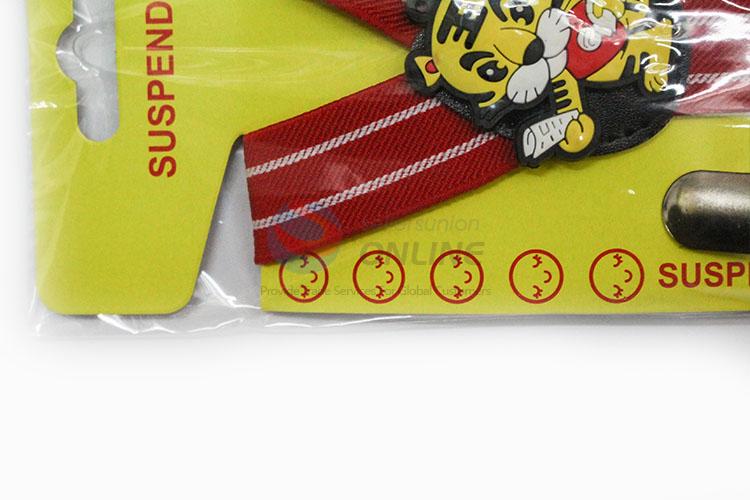 Good Reputation Quality Cartoon Tiger Pattern Kids Adjustable Suspenders