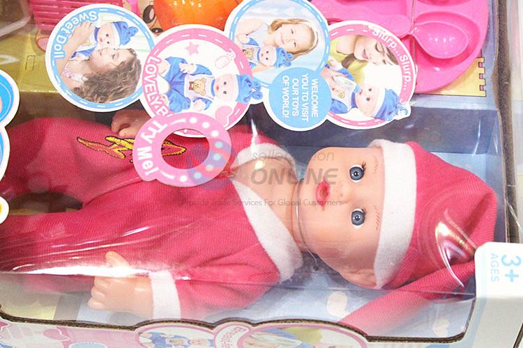 Wholesale new style funny sweet doll set with sound