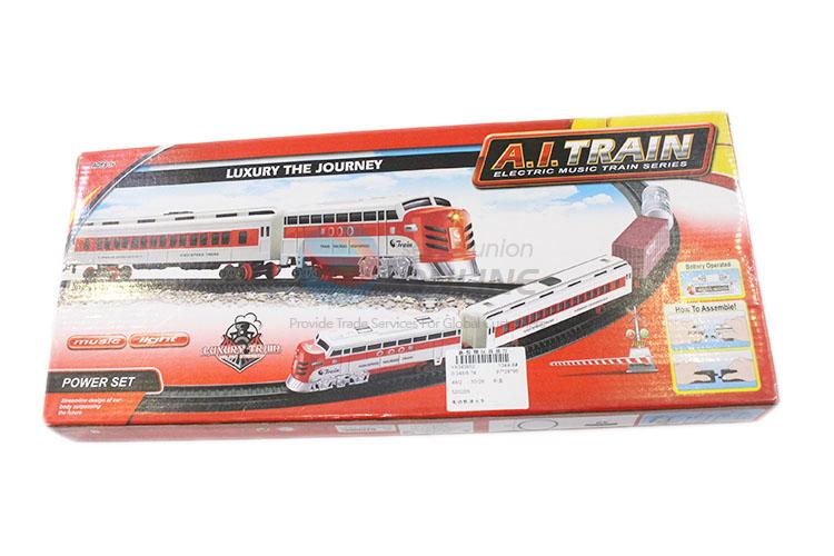 High grade custom kids electric train track toy