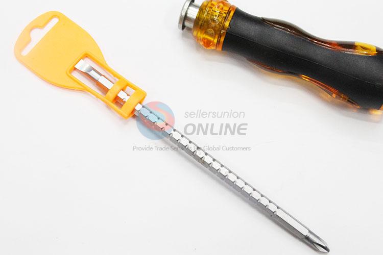 Plastic Handle Retractable Dual-purpose Screwdrivers with Protective Cover Wholesale