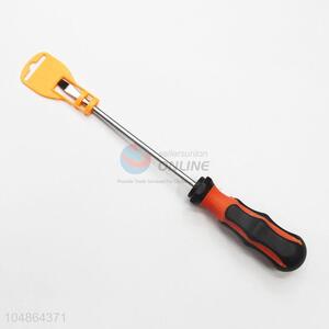 Multifunctional Plastic Handle Slottted Screwdriver with Protective Cover Wholesale