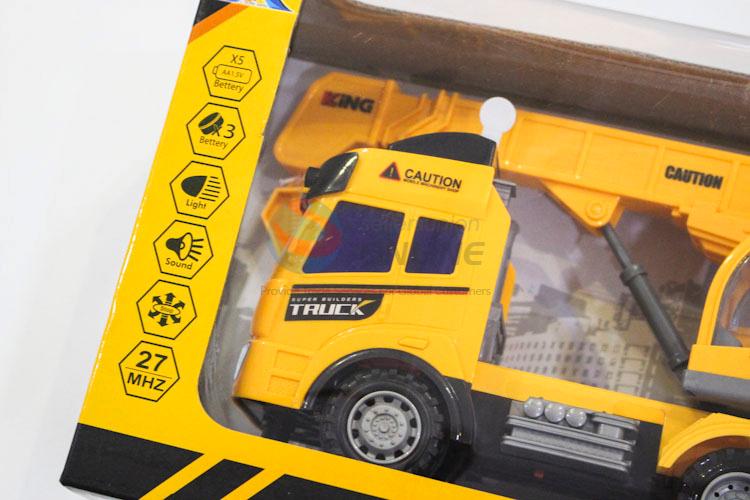 Best Sale Yellow Color Remote Control Engineering Vehicle Model Toys