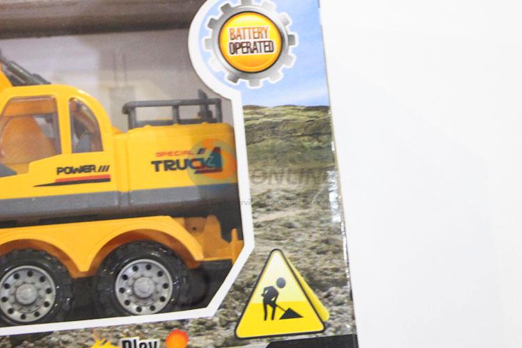 Wholesale Factory Supply Yellow Color Remote Control Engineering Vehicle Model Toys