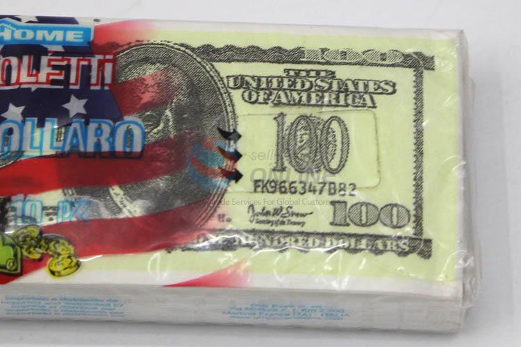 2 Bag/Set Dollar Pattern Printed Paper Napkins for Dinne