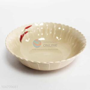 Fashion soup melamine bowl with chili design