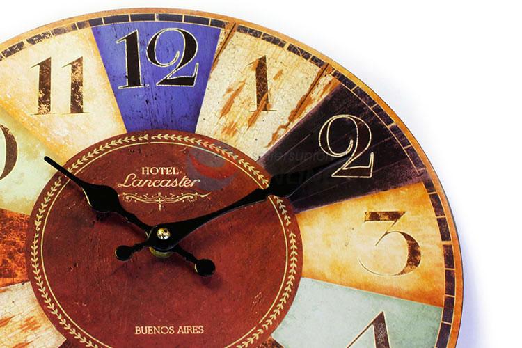 Wholesale low price round printed MDF wall clock