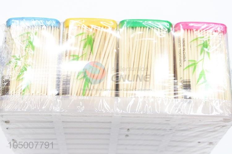 Top Quality 40 Boxes Bamboo Fruit Toothpicks Sticks