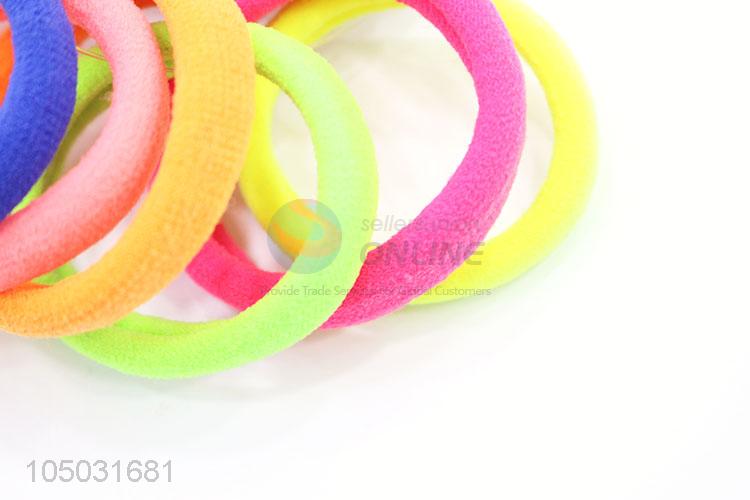 Cheap Price 6Pcs/Lot Colorful Elastic Hair Rings