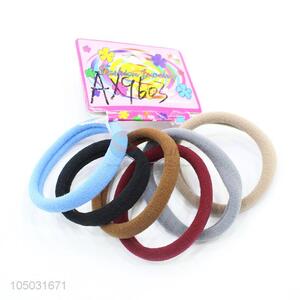 Factory Hot Sell Good Quality Black Hair Ring 6Pcs/Set