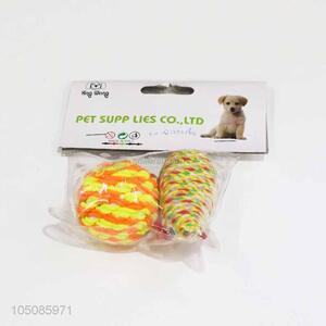 Latest design ball toy dog chew toy set