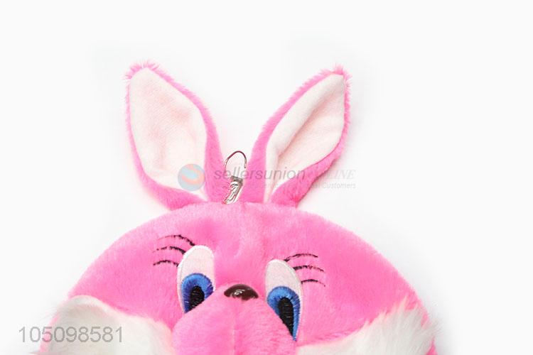 Cheap Promotional Cartoon Animal Rabbit Cute Fluffy Plush Winter Hat Cap