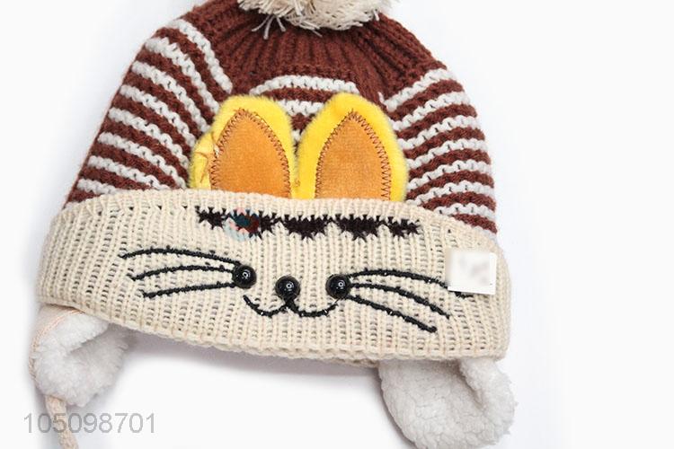 New Useful Lovely Cat Baby Toddler Winter Warm Hat Cap