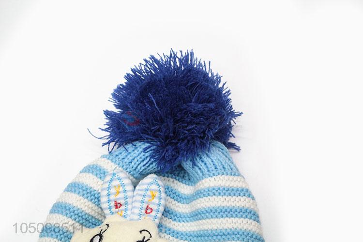 Factory Sale Kids Girl Boy Cartoon Warm Winter Knitted Cap Hat