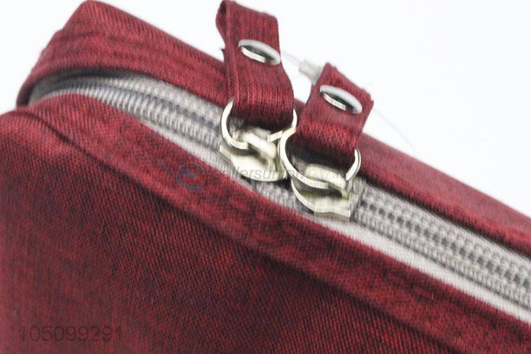 Factory Price Wine Red Toiletry Organizer Waterproof Luggage Bag