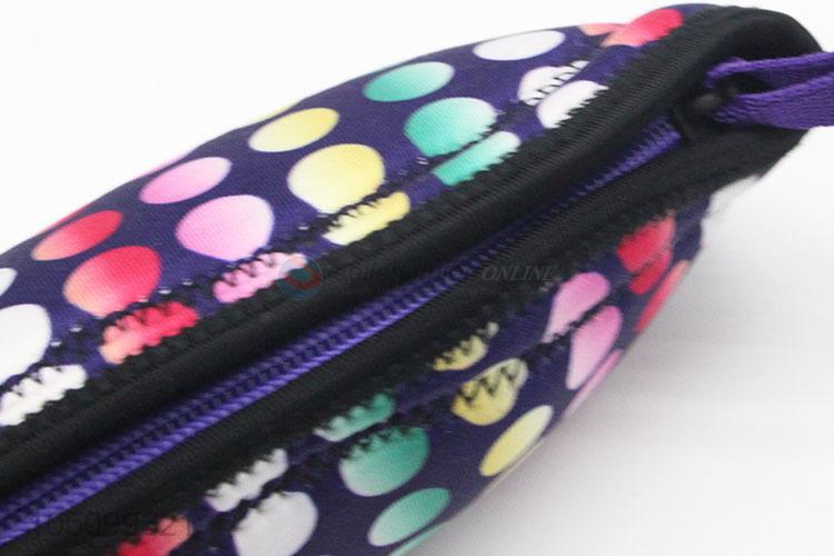 Delicate Design Colorful Dotted Travel Wash Storage Bag