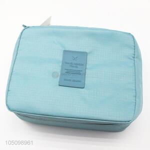 Personalized Multi-Functional Makeup Bags Blue Color Organizer Bag