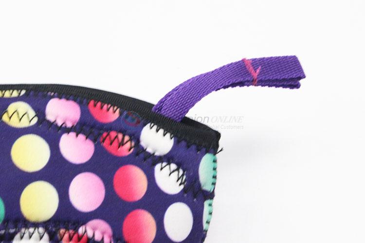 Delicate Design Colorful Dotted Travel Wash Storage Bag