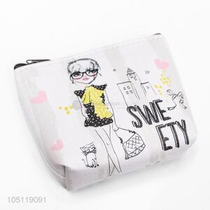 Cartoon Girl Pattern Coin Purse for Children