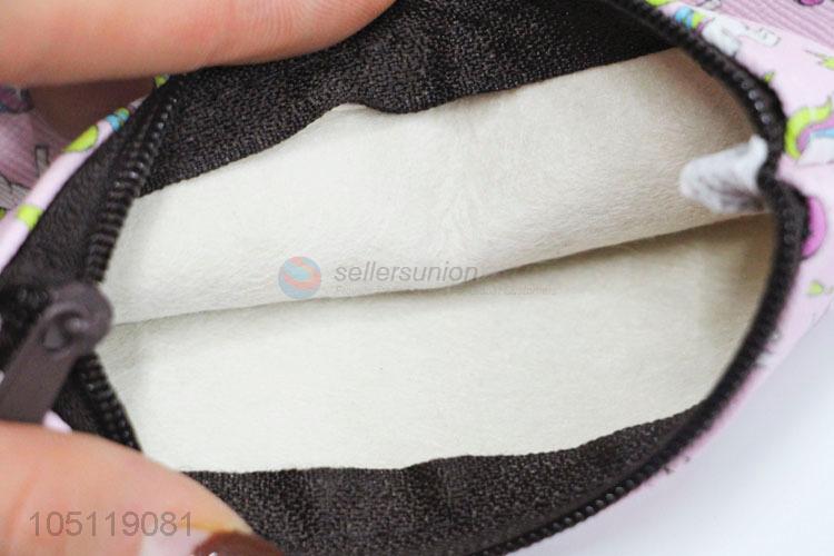 Lovely Mini Wallet Female Coin Bag Cartoon Girl Pattern PVC Coin Purse