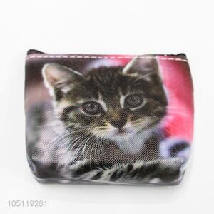 Lovely Cat Printing PVC Bag Wallets Cute Coin Purse