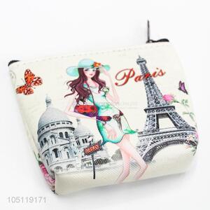 Fancy Items Cartoon Girl  Printed PVC Mini Coin Purse