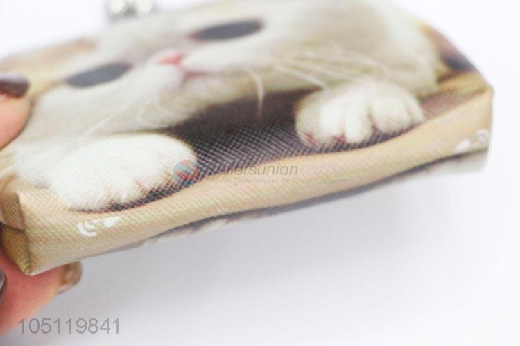 Factory Direct Lovely Cat Pattern PVC Coin Purse for Ladies