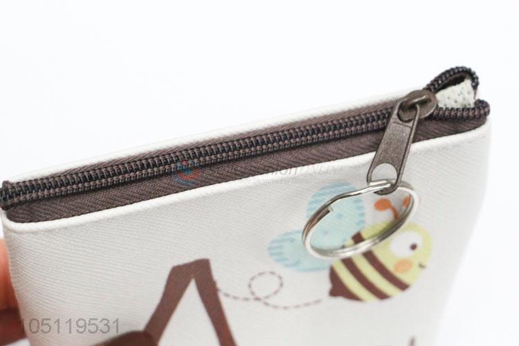 Factory Direct Cartoon Bee Pattern PVC Coin Purse Wallet