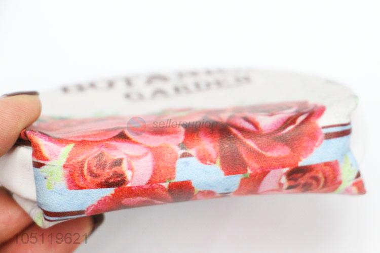 Wholesale Cheap Custom Red Rose Printed PVC Coin Purses