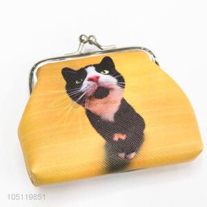 Pretty Cute Cat Printed Coin Purse PVC Coin Wallet Coin Bag