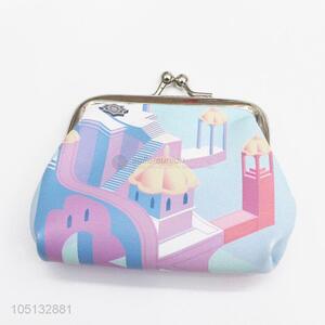 Cute Cartoon Construction Printed PU Leather Coin Purse for Children