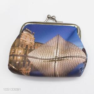 High Quality Beautiful Night Scene Printed PU Leather Coin Purse