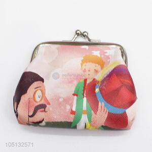 Hot Selling Little Prince Printed PU Leather Key Wallet Women Coin Purse