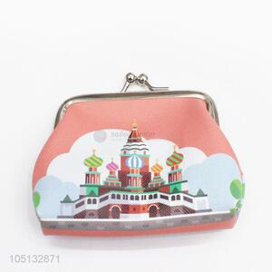 Lovely Mini Wallet Female Saint Petersburg Pattern Coin Bag Cartoon PU Leather Coin Purse