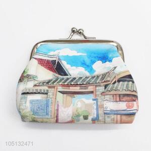 Wholesale Promotion PU Leather China'S Courtyard Coin Purse,Change Purse,Key Case