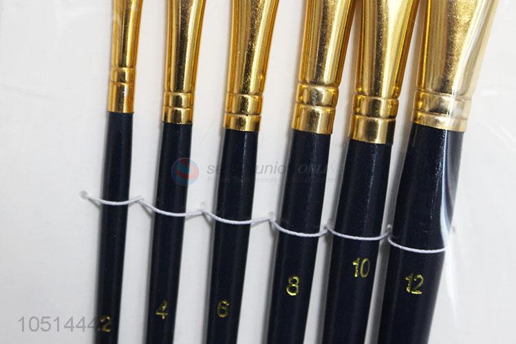 Factory Direct Supply 6 Pcs/Set Paint Brush Set for Students