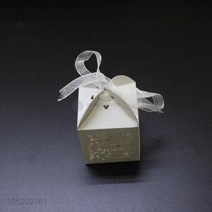 Low price luxury wedding laser cut candy boxes