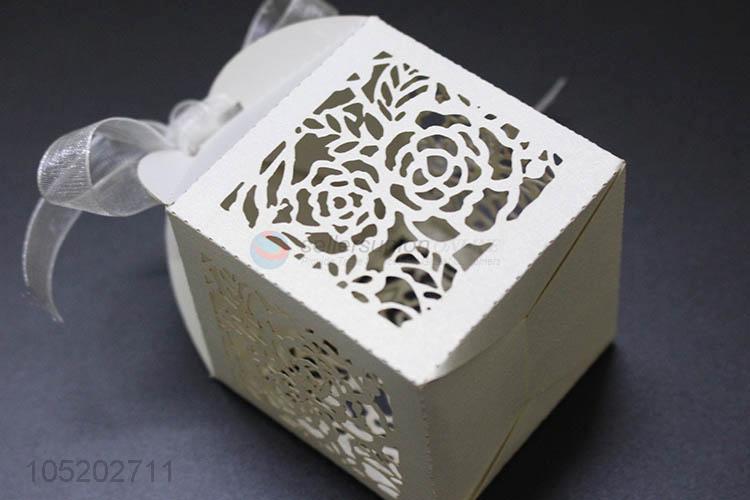 Factory directly sell laser cut guest candy wedding boxes