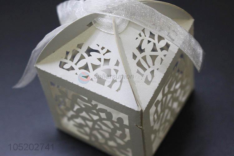 Factory sales wedding favor laser cut birdcage candy box