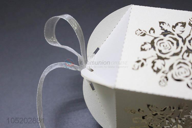 Wholesale new style laser cut guest candy wedding boxes