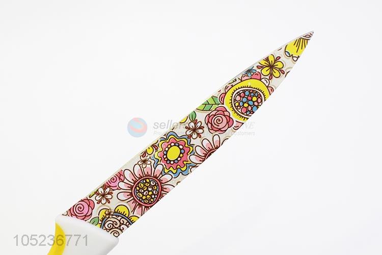 Fashion Color Pattern Stainless Steel Fruit Knife