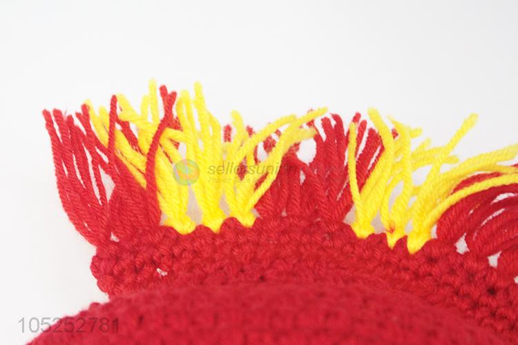 New popular premium quality manual knitted knight hat