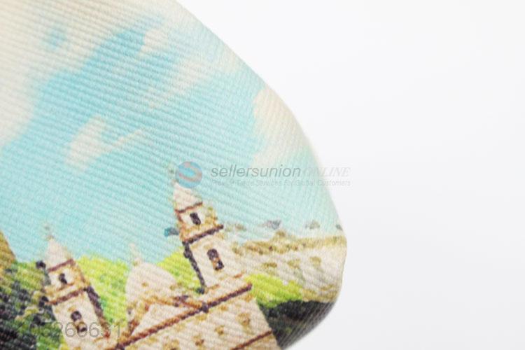 Wholesale Promotion PU Leather Famous Building Pattern Coin Purse,Change Purse