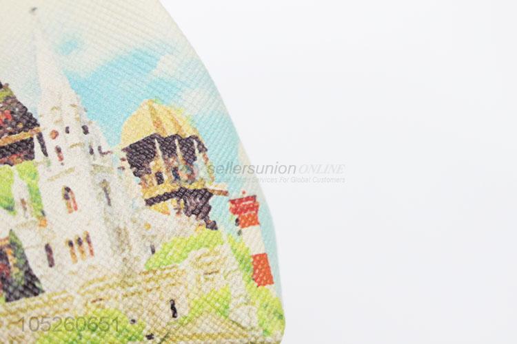 Kids PU Leather ,Famous Building Printed Coin Purse/Mini Money Bag